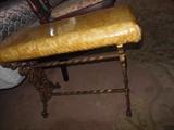 Vintage Wrought Iron Bench ornate