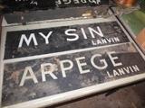 Vintage Glass Perfume Lighted Signs..