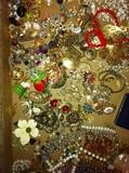 Some of the vintage costume jewelry
