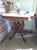 Victorian marble-top table