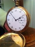 Elgin pocket watch, gold-plated