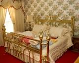 KING BRASS BED, NIGHT TABLES, CHEST AND CEDAR CHEST