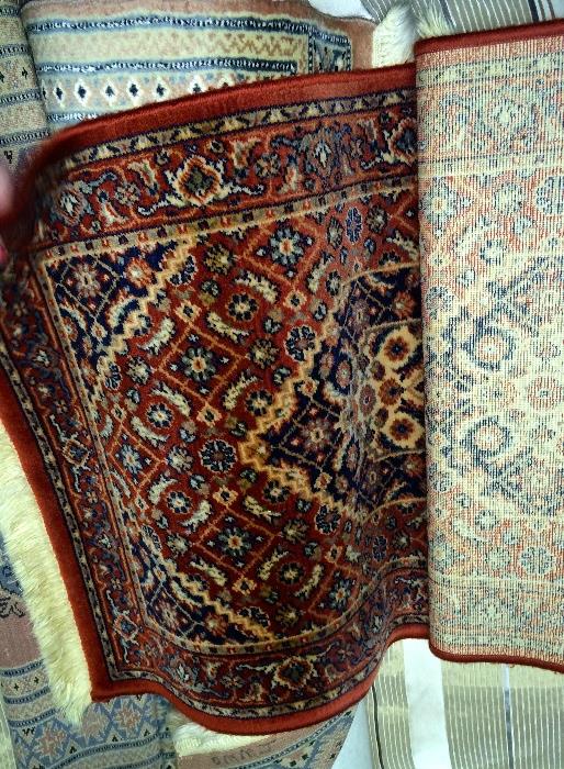 Several area rugs