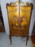 lovely hand panted french cabinet