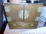 small Asian table top drawed cabinet
