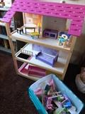 Dollhouse and furniture $95