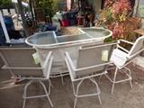 Brand new bar and 3 stools (we put it together)  also have matching table and chairs etc