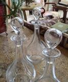  Vintage Baccarat Montaigne decanters
