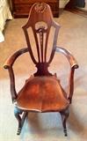 Antique Art Nouveau Rocker