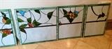 Section of 6 leaded glass panels