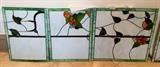 Section of 6 leaded glass panels