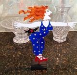 Artist-signed metal sculpture