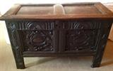 European hand carved chest