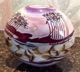 Signed American Art glass