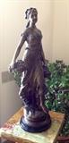 Bronze female sculpture