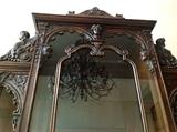 Detail, 10-foot  Antique Italian Vitrine