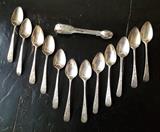 Sterling Spoons, sugar tongs