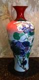 Huge Antique Floral Cloisonné vase