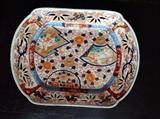 Antique large Imari platter, pierced around rim