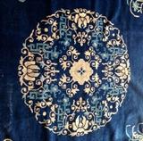 Detail, Antique Chinese wool rug, oversized 10 x 12 feet