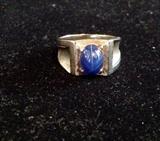 Gold Synthetic star sapphire