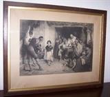 ART UNION OF LONDON - CA. 1884 - "STOLEN BY GYPSIES - THE RESCUE" ENGLISH ENGRAVING