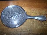 WILLIAM BOUGEREAU INSPIRED STERLING HAND MIRROR - MAUSER SILVER COMPANY CA. 1890