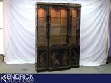 Large Drexel Et Cetera Black Asian China Hutch
