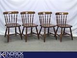 4 Turned Wood Chairs
