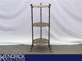 Solid Brass Antique 3 Tiered Stand
