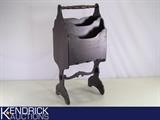 Antique Wood Magazine Rack
