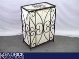 Vintage Iron Laundry Hamper
