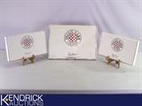 3 New in the Box Peggy Karr&nbsp;Glass Serving Platters&nbsp;
