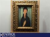 Authentic Modigliani&nbsp;"Women with Blue Eyes" High End Giclee Print
