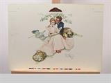 Authentic One of a Kind Norman Rockwell "Flowers In Tender Bloom" Printers Proof
