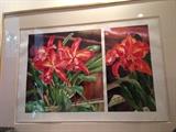 Two Red Orchids (Watercolor) By Nicastri