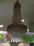 Chandelier Crystal & Bronze (Russian) 19th Century from Lucky's Antiques
