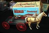 Vintage Johnny West Buckboard with Thunderbolt Figures