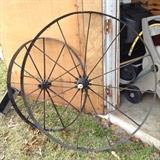 Antique wagon wheel