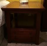 Bassett J.G. Hook side table matches map coffee table and other side table.