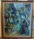 30"x24" Abstract o/b (unsigned)