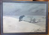 20"x28" o/b Wolf (copied by) Imagene Sanford