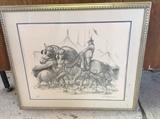 17"x21" Circus Clydesdales; R. Weaver , 375/1000