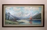 Original oil painting by listed artist Helio Wernegreen (Denmark)