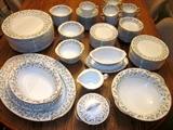 Noritake china "Carole" service for 12, plus serving pieces