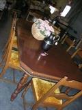 Vintage Dining Room Set with 6 chairs