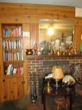 Living Room Books-Oil Lamps