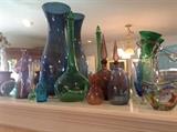 Colored glass collectibles