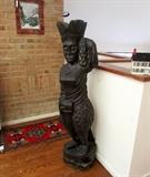 4foot tall carved figure