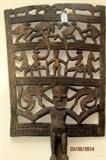 SOLD Large carved wall hanging, approx 2 x 4